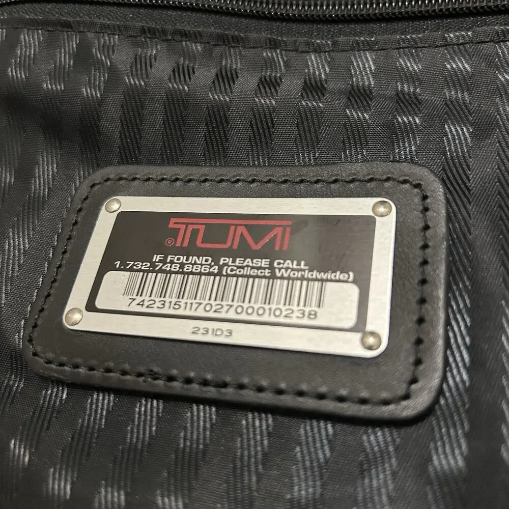 TUMI Alpha Classic Garment Bag 231D3 Bifold Travel Ballistic Nylon Black